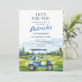 Let's Par-Tee Golf Any Age Birthday Invitation 招待状 (スタンド正面)