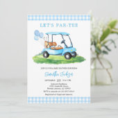 Let's Par-tee Golf Baby Shower Invitation 招待状 (スタンド正面)