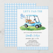Let's Par-tee Golf Baby Shower Invitation 招待状 (正面/裏面)