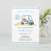 Let's Par-tee Golf Baby Shower Invitation 招待状 (スタンド正面)