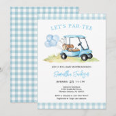 Let's Par-tee Golf Baby Shower Invitation 招待状 (正面/裏面)