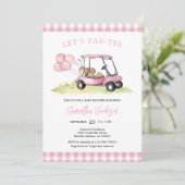 Let's Par-tee Golf Baby Shower Invitation 招待状 (スタンド正面)