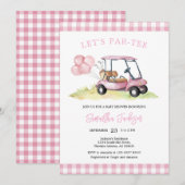Let's Par-tee Golf Baby Shower Invitation 招待状 (正面/裏面)