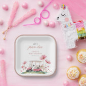 Let's Par-tee Golf Baby Shower Paper Plate ペーパープレート (パーティー)