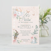 Let's Part-TeaブライダルヴィンテージアリスIn Wonderland 招待状 (スタンド正面)