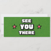 Let's Partee - ゴルフの誕生日チケット招待状 招待状 (裏面)