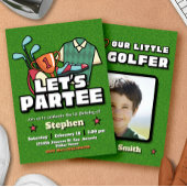 Lets Partee - Golf Birthday Invitation 招待状