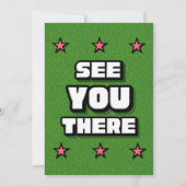 Lets Partee - Golf Birthday Invitation with Photo 招待状 (裏面)