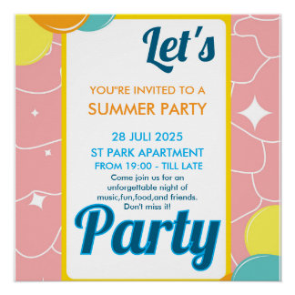 let's party ポスター