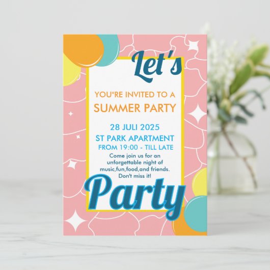 let's party 招待状 (スタンド正面)