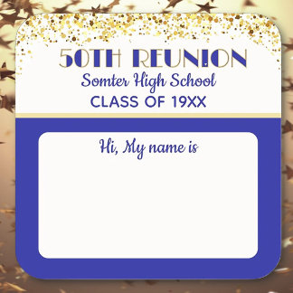 Let's Party! 50th Class Reunion custom スクエアシール