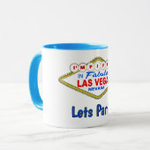 Lets Party 50th Vegas Mug マグカップ (正面左)