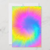 Let's Party  Colorful Tie Dye birthday  招待状 (裏面)
