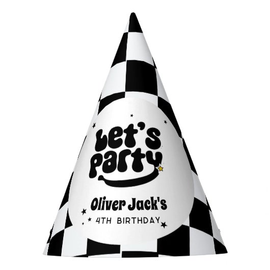 Let's Party happy dude Birthday パーティーハット (正面)