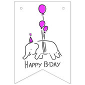 let's party! olifant バンティングフラッグ (第3の旗)