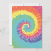 Let's Party, Pink Tie Dye birthday  招待状 (裏面)