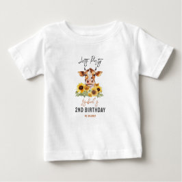 Let's Party Till the Cows Come Home 2nd Birthday ベビーTシャツ