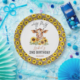 Let's Party Till the Cows Come Home 2nd Birthday ペーパープレート