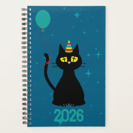 LET'S PARTY! - Tipsy Black Cat Planner プランナー手帳