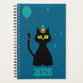 LET'S PARTY! - Tipsy Black Cat Planner プランナー手帳