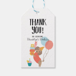 Let's Paw-ty, Dog Birthday, Puppy Party ギフトタグ