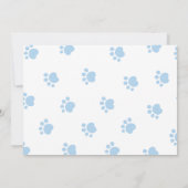 Lets Pawty Adoption Certificate Dog birthday card サンキューカード (裏面)