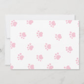Lets Pawty Adoption Certificate Dog birthday card サンキューカード (裏面)