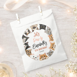 Let's Pawty Cat 5th Birthday | Custom Birthday Kid フェイバーバッグ