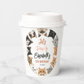 Let's Pawty Cat 5th Birthday | Custom Birthday Kid 紙コップ (裏面)