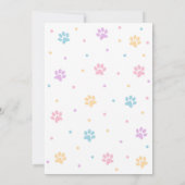 Let's Pawty Kitten Cat Birthday Invitation 招待状 (裏面)