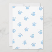 Lets Pawty Puppy Pawty Dog Birthday 招待状 (裏面)