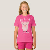 Let's Pig Out Farm Animal Birthday Party Shirt Tシャツ (正面フル)
