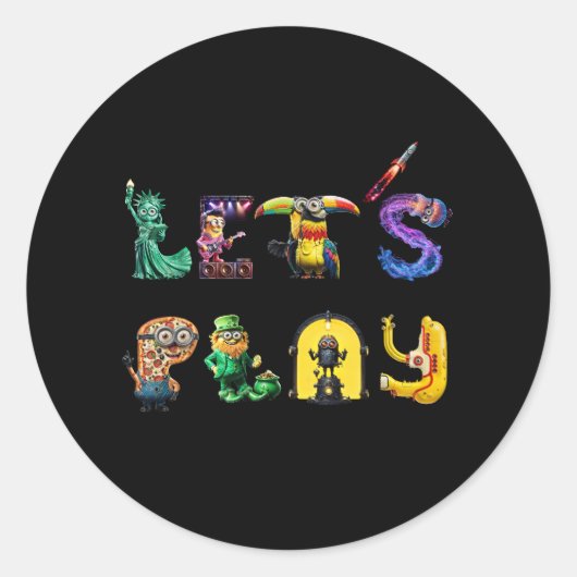 Let's Play ラウンドシール (正面)