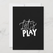 let's play 招待状 (正面)