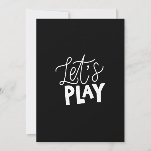 let's play 招待状 (正面)