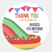 Let's Play Indoor Playground Birthday ラウンドシール (正面)