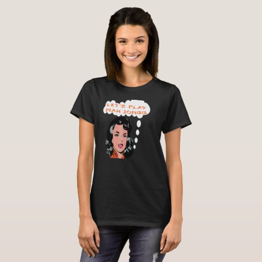 Let's Play Mah Jongg Fun Chinese Jewish Tile Game  Tシャツ (正面フル)