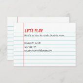 Let's Play Playdate Invitation 招待状 (正面/裏面)