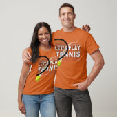 Let's Play Tennis Clay Court Tシャツ (ユニセックス)