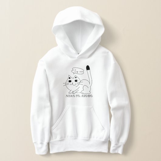 Let's play with cats hoodie (レイダウン)