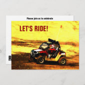 Let's Ride! マッドパーティーATVイベント 招待状 (正面/裏面)