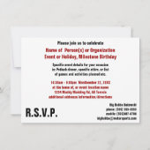 Let's Ride! マッドパーティーATVイベント 招待状 (裏面)