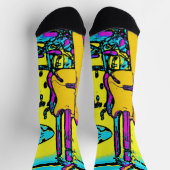 Let's Rock and Roll – ミュージック楽器靴下 ソックス (上部)