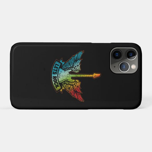 Let's Rock Legend Rock And Roll Music Guitar Case-Mate iPhoneケース (裏面(横))