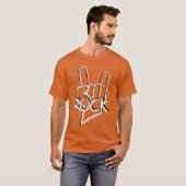 Lets rock Rock music Tシャツ (正面フル)