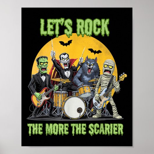 Lets Rock The More The Ier Clic Monsters Halloween ポスター (正面)