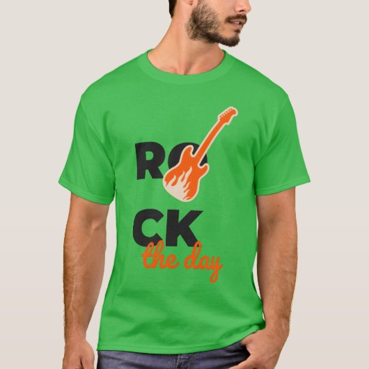 Lets Rockhe Day vintage Tシャツ (正面)