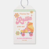 Let's Roll ガールズ ローラー スケート 誕生日パーティー ギフトタグ (裏面)