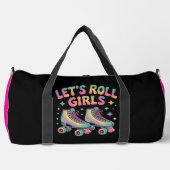 Let's Roll Girls Roller Skates ダッフルバッグ (正面)