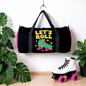 Let's Roll Retro Roller Skate ダッフルバッグ